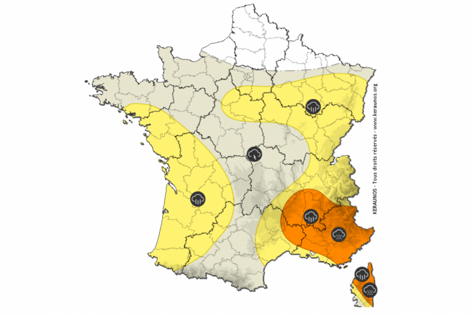 Des orages sont attendus cet après-midi en Isère.