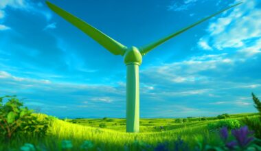 Illustration de la turbine éolienne à deux pales développée par Envision Energy.