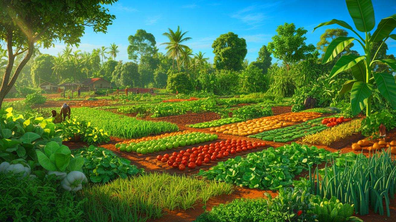 Illustration de la capacité du Guyana à maintenir une autosuffisance alimentaire complète.