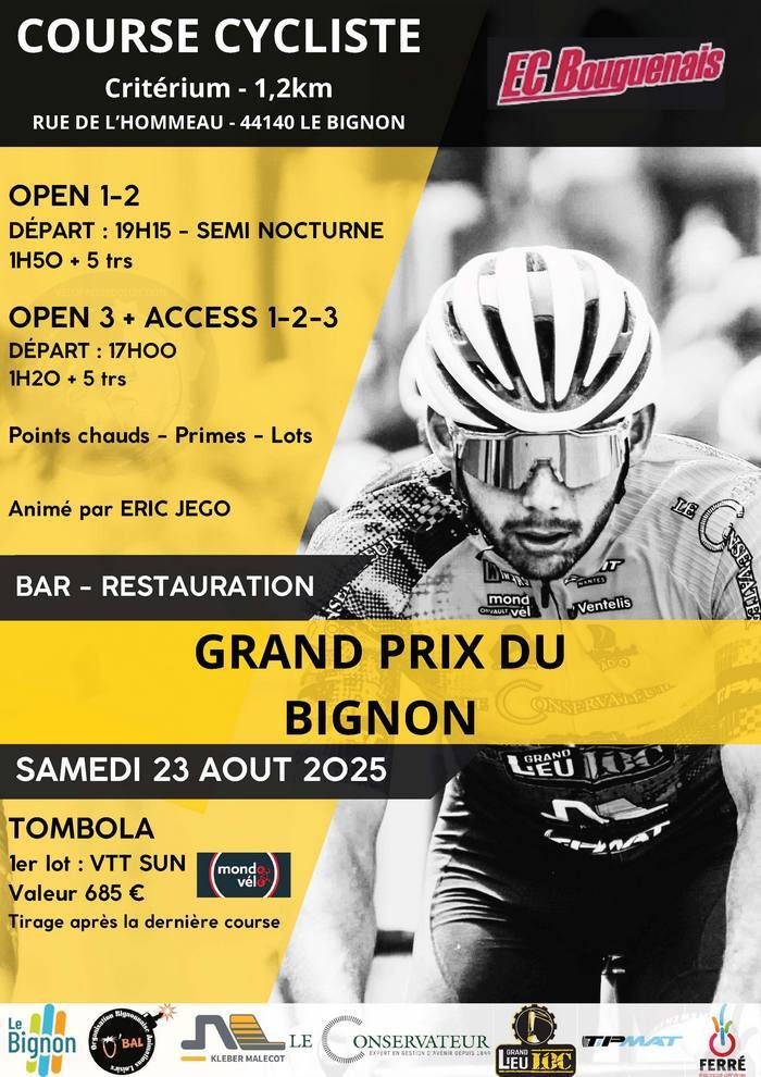 Le Bignon 23 août 2025 criterium guide technique 01