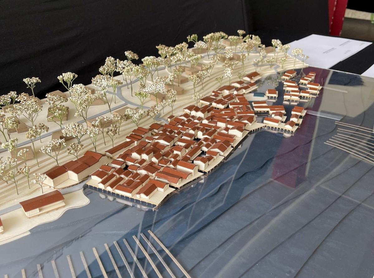 La maquette du projet au sein de l’exposition « 40/40 », au 308 de Bordeaux.
