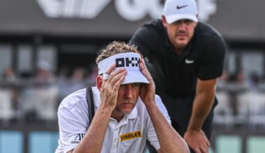 brooks koepka Ian Poulter liv golf Photo by Giorgio VIERA / AFP