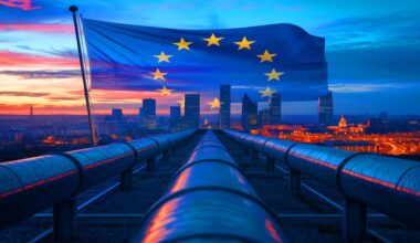 Illustration de la stratégie de l'Union européenne pour réduire sa dépendance au gaz russe d'ici 2027.