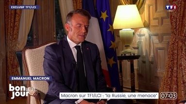 Macron sur TF1/LCI : "La Russie, une menace"