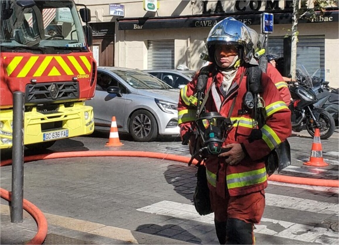 Marseille. Un incendie se déclare en plein centre-ville, un homme meurt brûlé