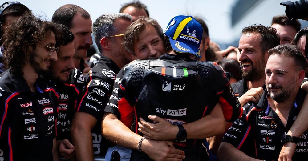 Donner et recevoir pour se rendre : Massimo Rivola relance ainsi le conte de fées de cette Aprilia avec Bezzecchi sur le podium et Martín « en famille » ;