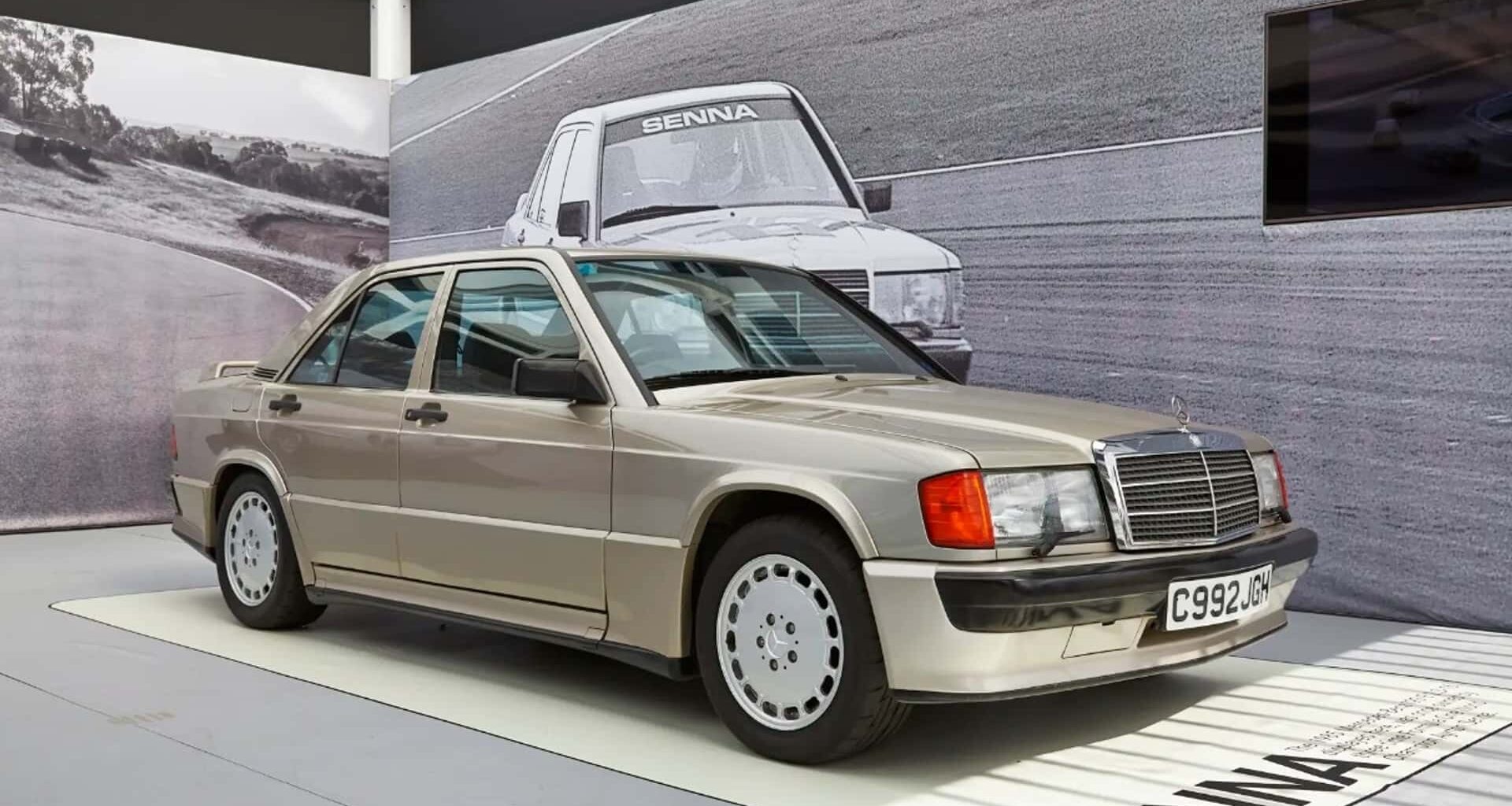La Mercedes 190 d'Ayrton Senna mise aux enchères