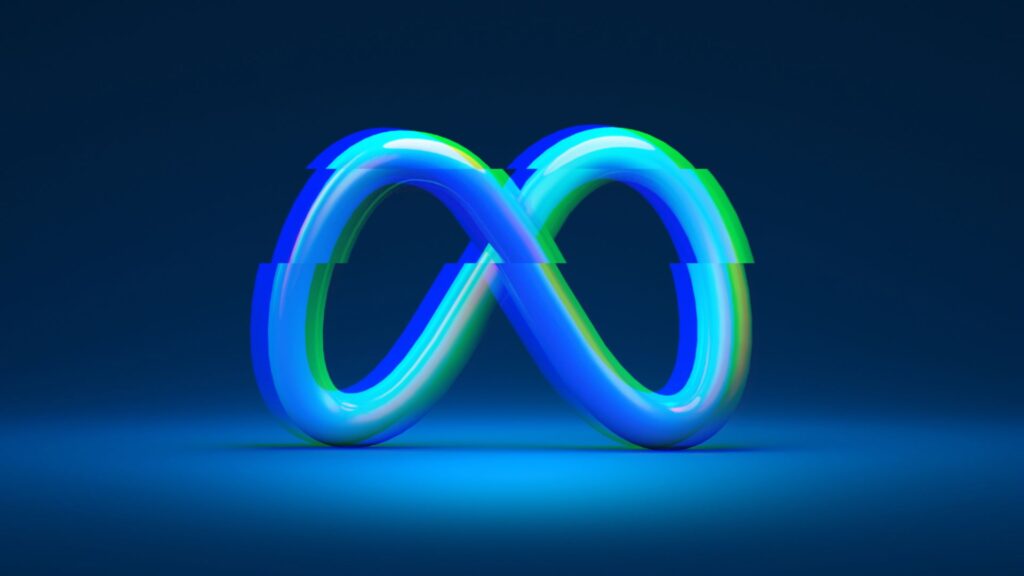 Le logo de Meta // Source : Montage Numerama