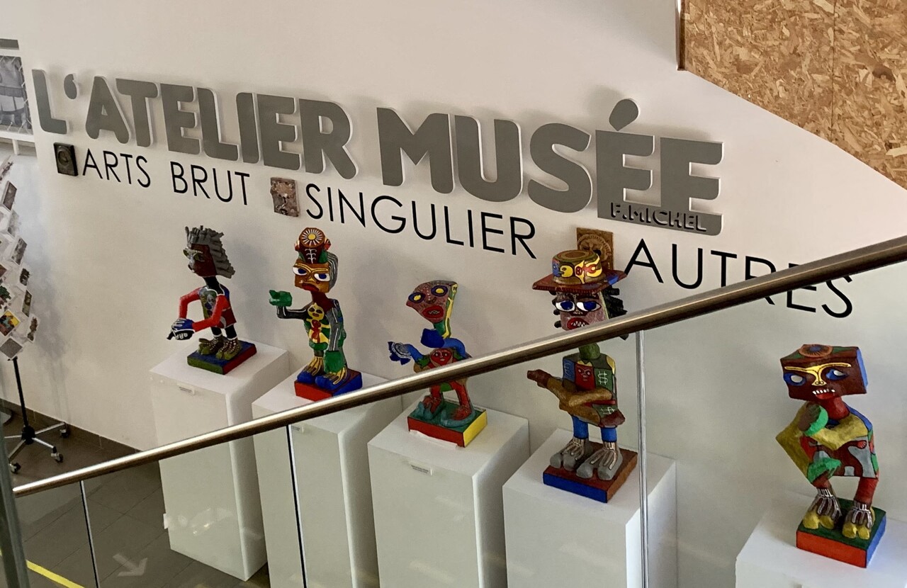 quelques jours encore avant le changement d'exposition au musée d'arts brut