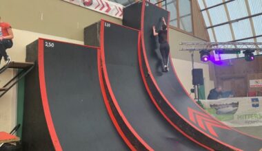 un parcours inspiré de Ninja warrior présent cette année