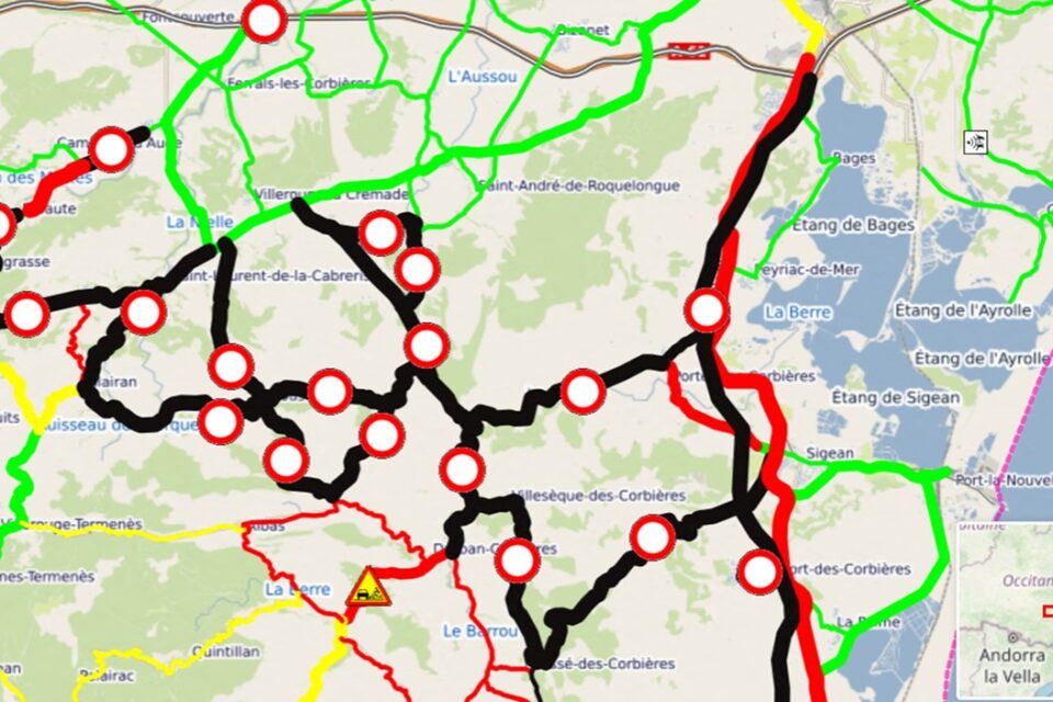 Le point sur les routes coupées ce mercredi matin.