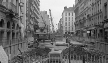 En images. Lyon éventrée par les travaux du métro... Dans les archives du Progrès en 1975