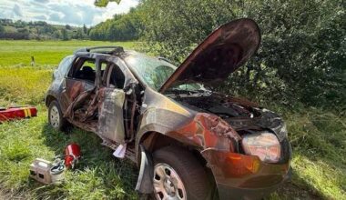 Gripport. Voiture contre un poteau : une passagère héliportée