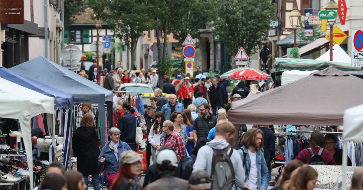 à la braderie, rosbif et bonnes affaires