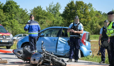 Vosges. Un motard de 45 ans héliporté à Nancy après un choc routier entre Bult et Destord