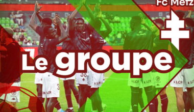 le groupe du FC Metz pour la réception de Strasbourg
