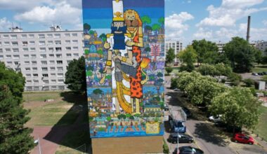 Métropole de Lyon. Quelle est cette fresque monumentale qui fait voyager à Vénissieux dans le quartier des Minguettes ?