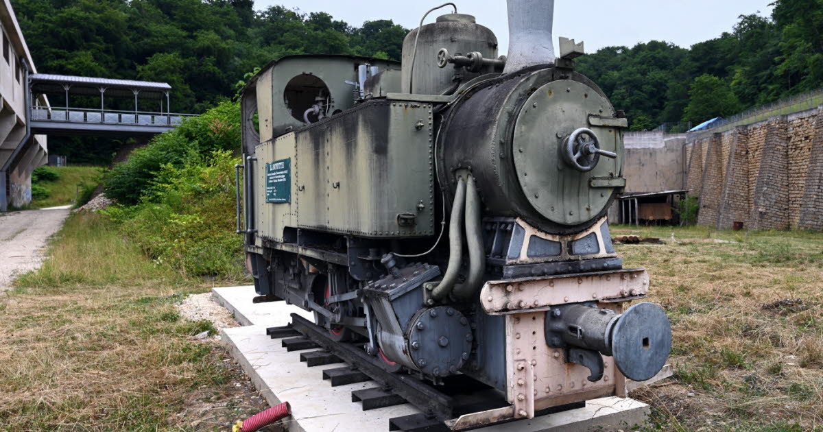 La photo du jour en Meurthe-et-Moselle. Une locomotive pour se laisser rêver dans la mine de Neuves-Maisons