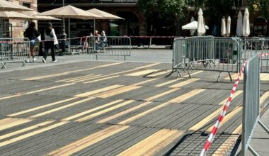 l'été se termine, les bassins vidés et les installations éphémères remisées