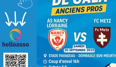 Coulisses. Un derby pour la bonne cause à Dombasle, un « ex » qui va jouer la Ligue des Champions avec un club chypriote... Les coulisses du match AS Nancy Lorraine