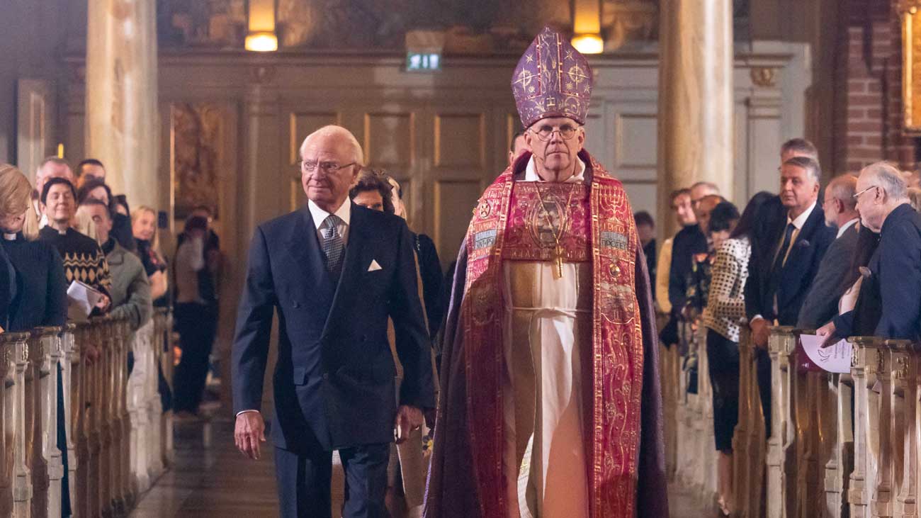 Le roi et la reine de Suède assistent à un service œcuménique pour le centenaire de la Conférence chrétienne universelle