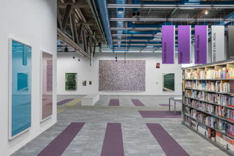 Vue de l'exposition “Rien ne nous y préparait – Tout nous y préparait” de Wolfgang Tillmans, au Centre Pompidou jusqu'au 22 septembre 2025.