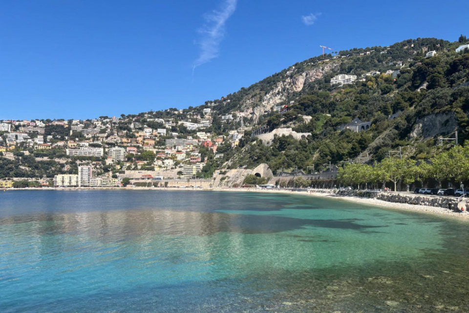 La plage des Marinières à Villefranche-sur-Mer.