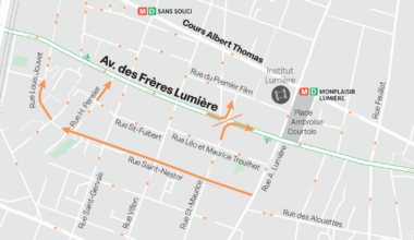 Lyon : un nouveau plan de circulation pour l’avenue des Frères Lumière