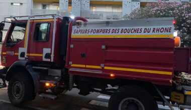 pompiers13 Feu véhicule A50 Roquefort-la-Bédoule