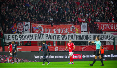 Les Rouennais ne bénéficieront pas du soutien de leurs supporters pour leurs deux premières sorties à Diochon ; l'enceinte étant frappée d'un huis clos. ©Damien Deslandes