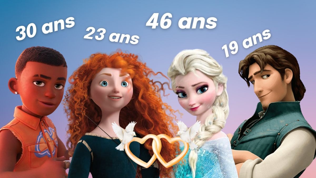 choisis (sans mentir) 13 personnages de film Disney/Pixar que tu pourrais épouser, on devinera ton âge