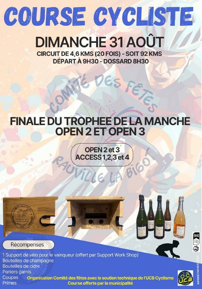 Rauville la Bigot 31 août 2025 infos de course cycliste