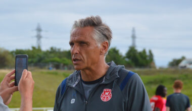 Alors que le mercato rouennais est bouclé depuis plusieurs jours, Régis Brouard salue le travail de Christophe Chareyre, arrivé cet été pour gérer le recrutement à ses côtés. ©Bernard Morvan / FCR