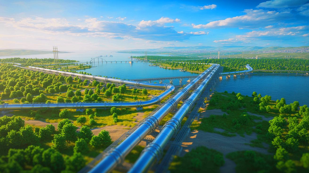 Illustration de la position stratégique du gazoduc Turkish Stream dans l'approvisionnement énergétique européen.