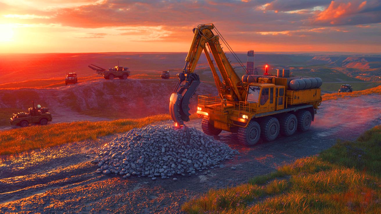 Illustration de la prise de contrôle par la Russie d'une région stratégique riche en lithium en Ukraine.