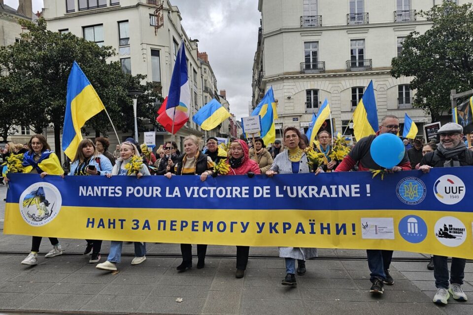 La manifestation en soutien à l'Ukraine déambulera dans le centre-ville historique de Nantes à la mi-journée. 