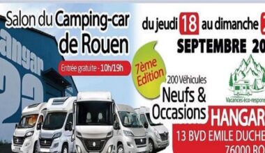 Salon du camping-car de Rouen - Hangar 23 du 18 au 21 septembre 2025