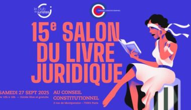 Affiche Salon du livre juridique  Conseil constitutionnel Paris