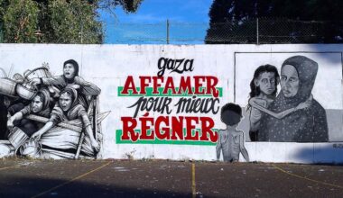 une fresque contre le génocide à Nantes