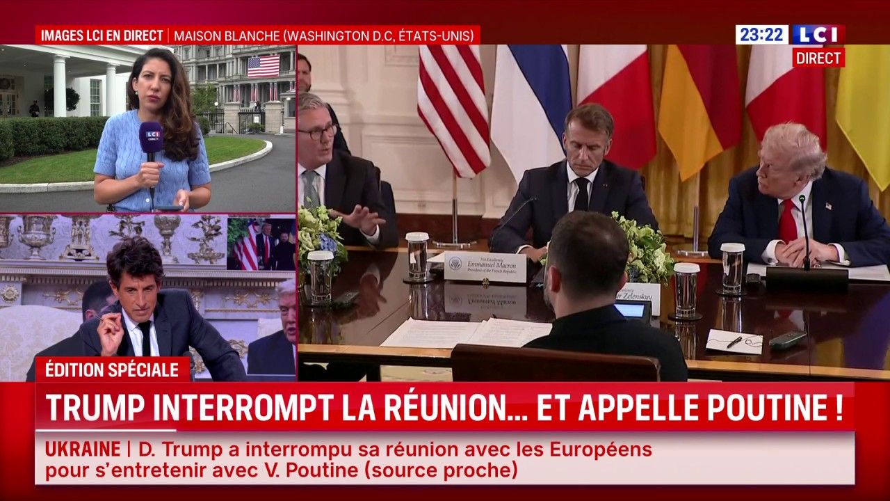 Sommet sur l'Ukraine : Trump interrompt la réunion et appelle Poutine