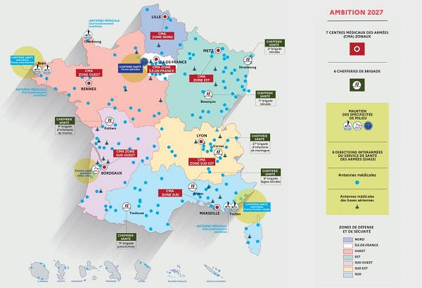 Le Service de santé des armées réorganise ses centres médicaux dans la perspective d'un engagement de haute intensité