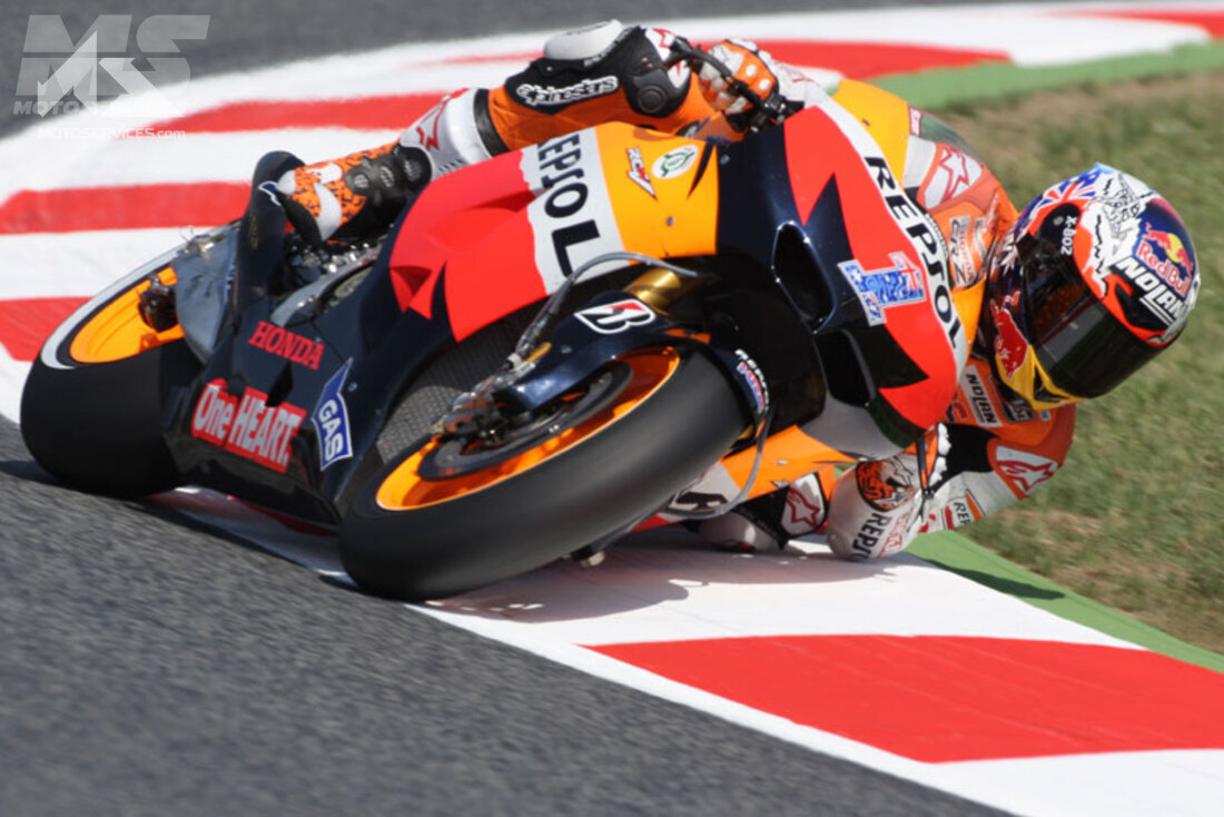 Stoner, le pionnier des angles extrêmes, on le reverra au Spielberg... (MotoGP)