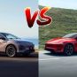 Le nouveau Tesla Model Y Performance vs le Xpeng G6 Performance // Source : Montage de Robin San Vicente pour Numerama