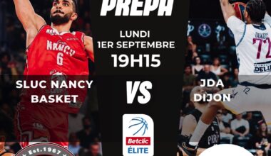le SLUC Nancy affronte Dijon en match de préparation