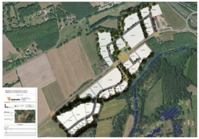 Plan de composition envisagé de la ZAC Porte de Tizé