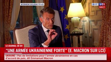 "Une armée ukrainienne forte" : Emmanuel Macron s'exprime sur LCI