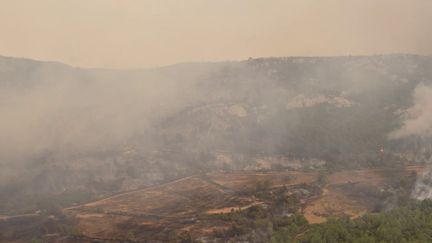 Incendie meurtrier dans l'Aude le brasier vu du ciel