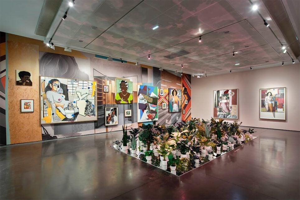 Vues de l’exposition « Mickalene Thomas : All About Love » aux Abattoirs, musée – Frac Occitanie, Toulouse