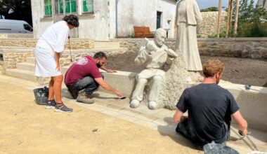 Le parc en hommage au sculpteur Jean Fréour et son épouse Soazik inauguré à Batz-sur-Mer