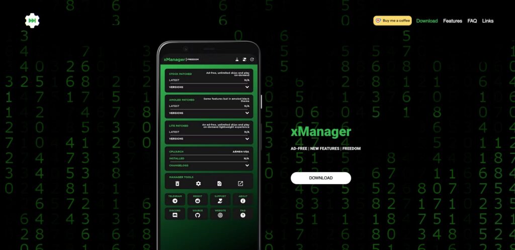 Le site de xManager // Source : Capture Numerama